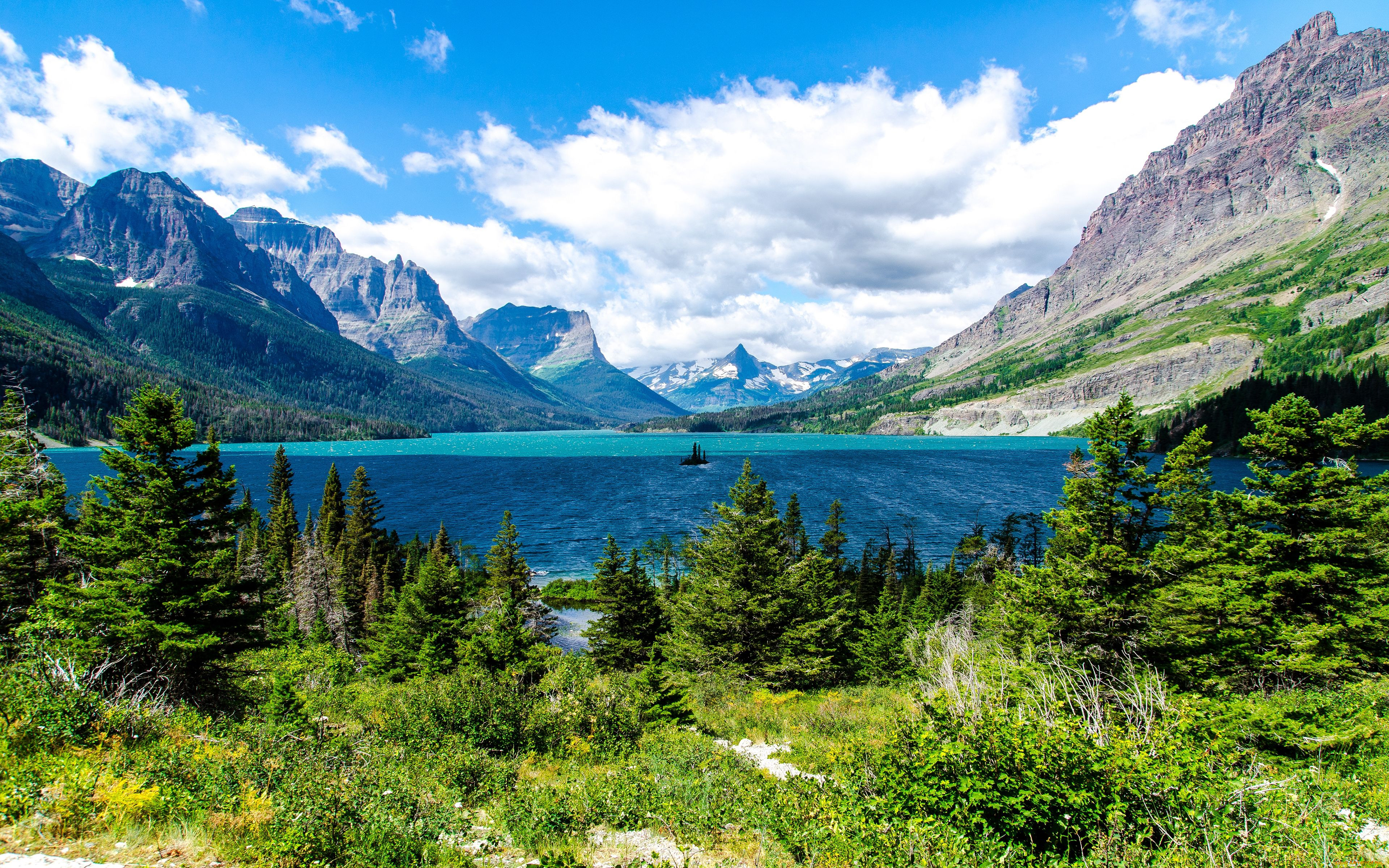 saint, mary, lake, glacier, national, park, , , , , , , 